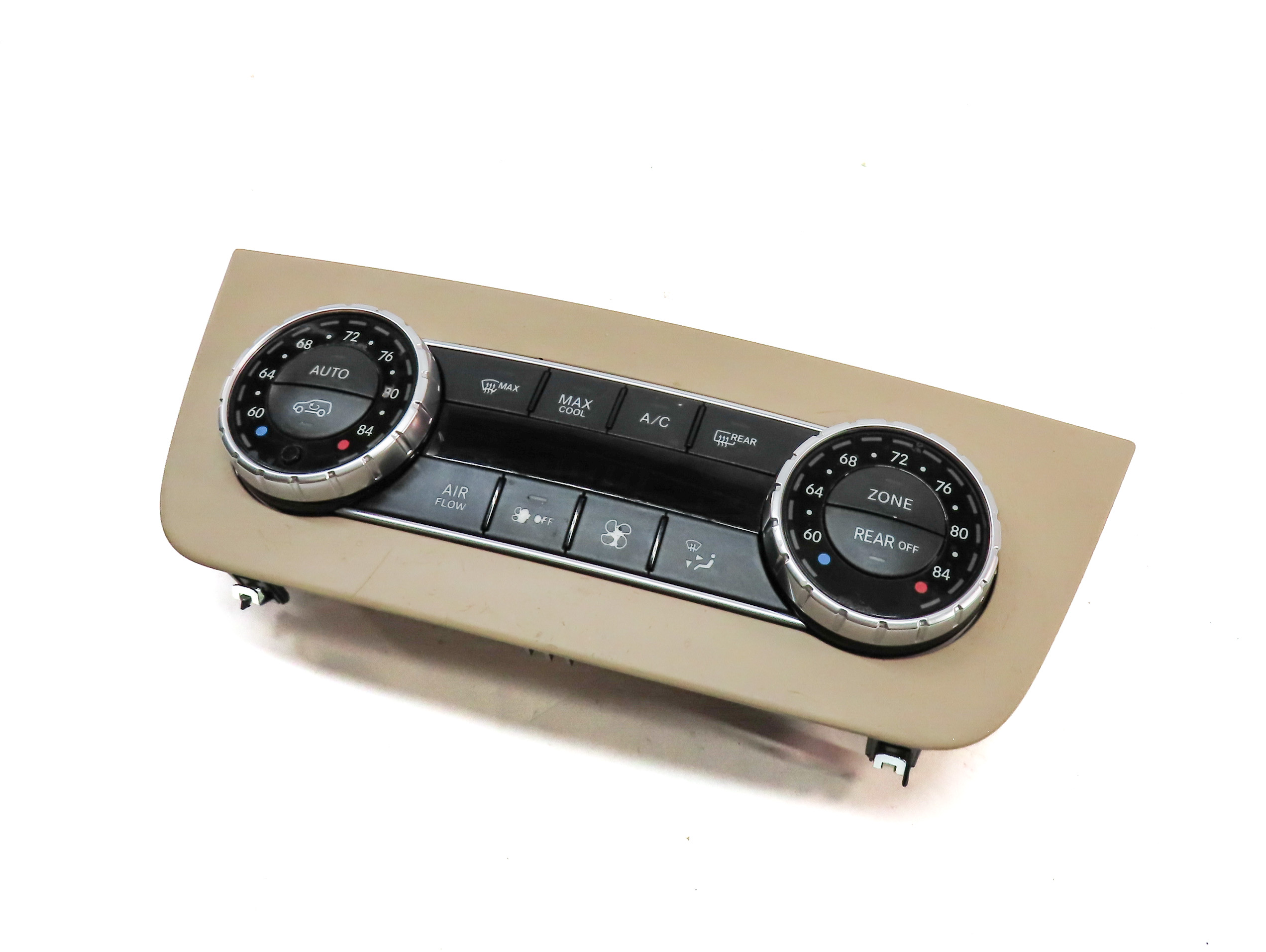 14-19 MERCEDES GL GLS (X166 W166) FRONT HEATER AC CLIMATE CONTROL & TRIM (BEIGE) — exact item pictured